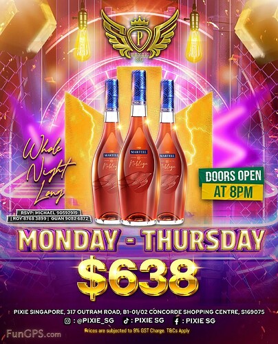 m t 3 bottle martell 638